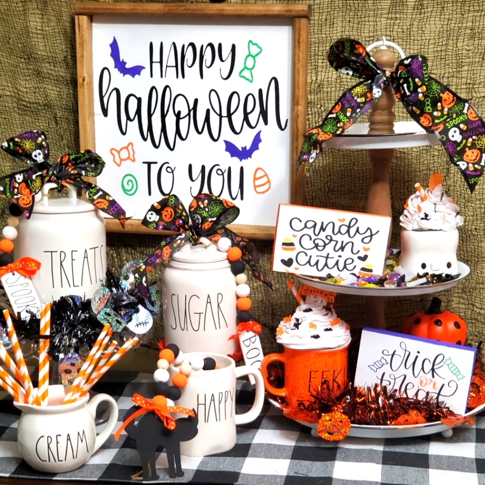 Mini Candy Corn Cutie Rae Dunn Display Sign - Picture 4 of 4